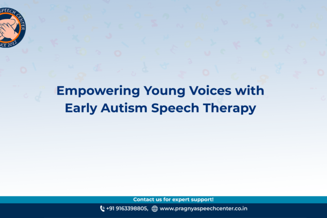 Early Speech Therapy for Autism: A Lifelong Difference