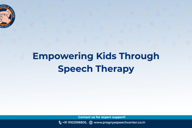 Speech Therapy for Kids: Why Early Help Matters