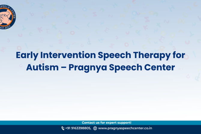Early Intervention Speech Therapy for Autism: Building Brighter Futures