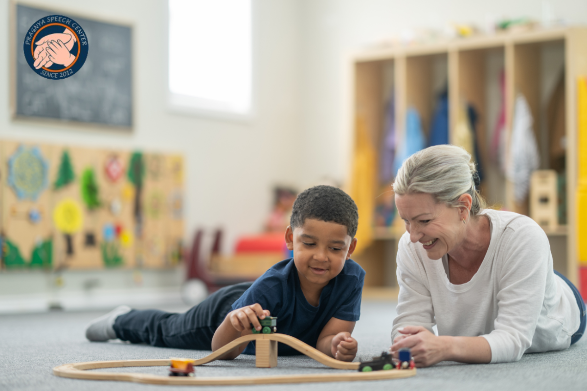 Early speech therapy of toddlers improving speech and language skills